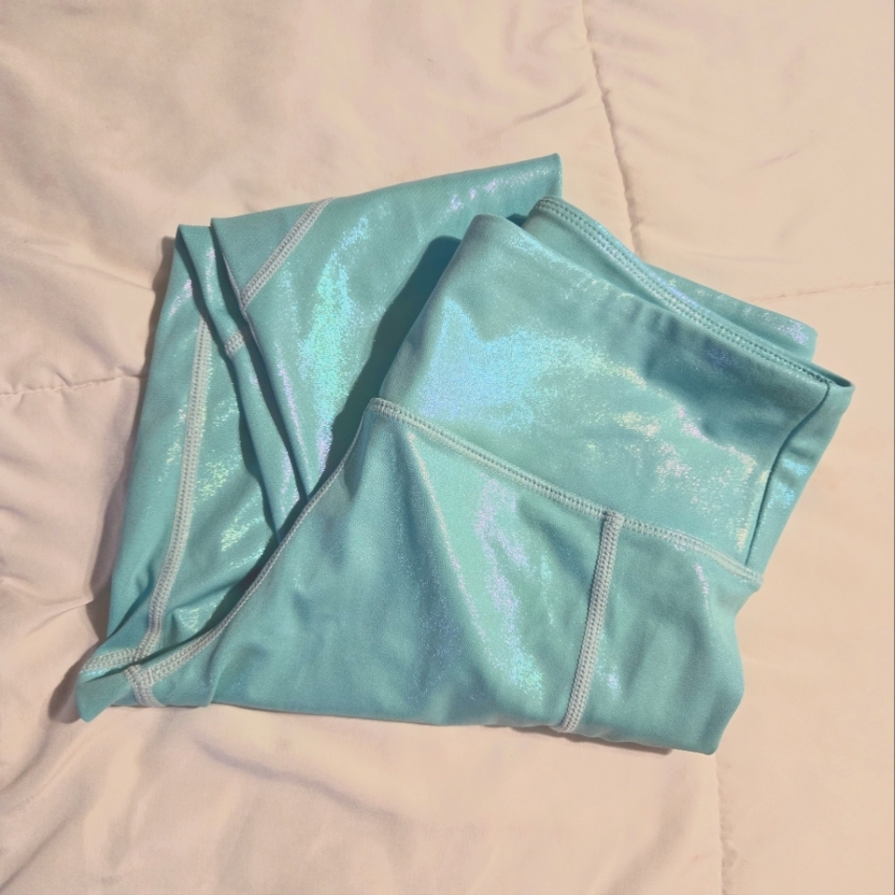 Teal Shimmer Leggings